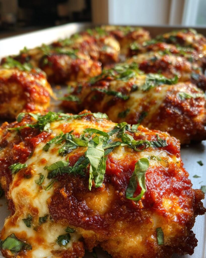 Sheet Pan Chicken Parmesan