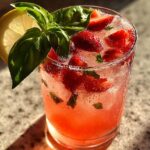 Sparkling Strawberry Basil Lemonade