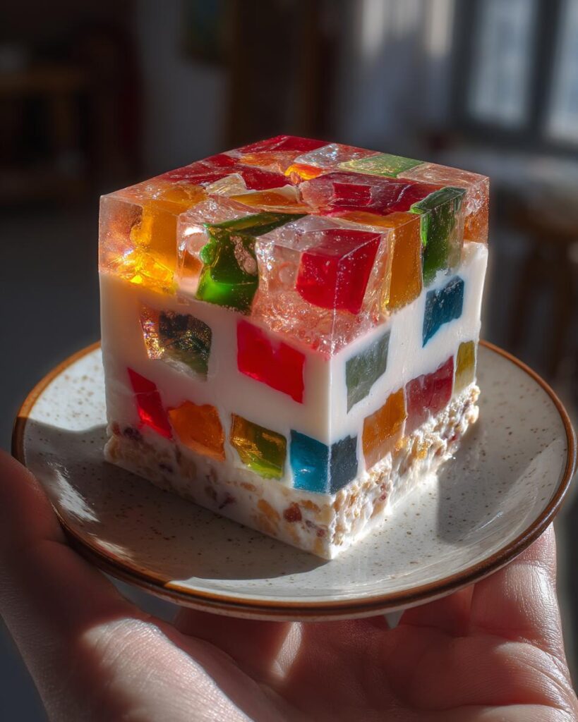 Stained Glass Gelatin Cake