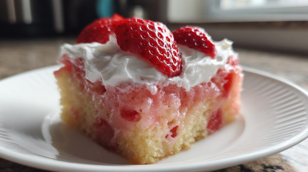 Strawberry Lemonade Poke Cake