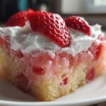 Strawberry Lemonade Poke Cake