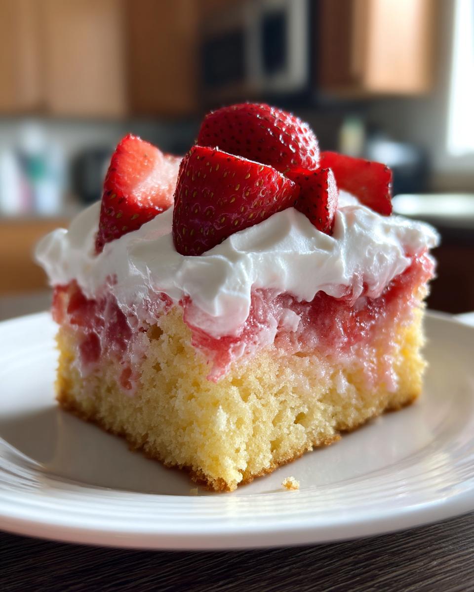 Strawberry Lemonade Poke Cake - detail 4