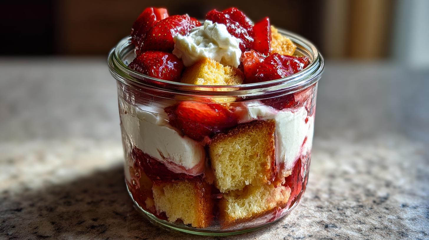 Strawberry Shortcake Trifle Jars