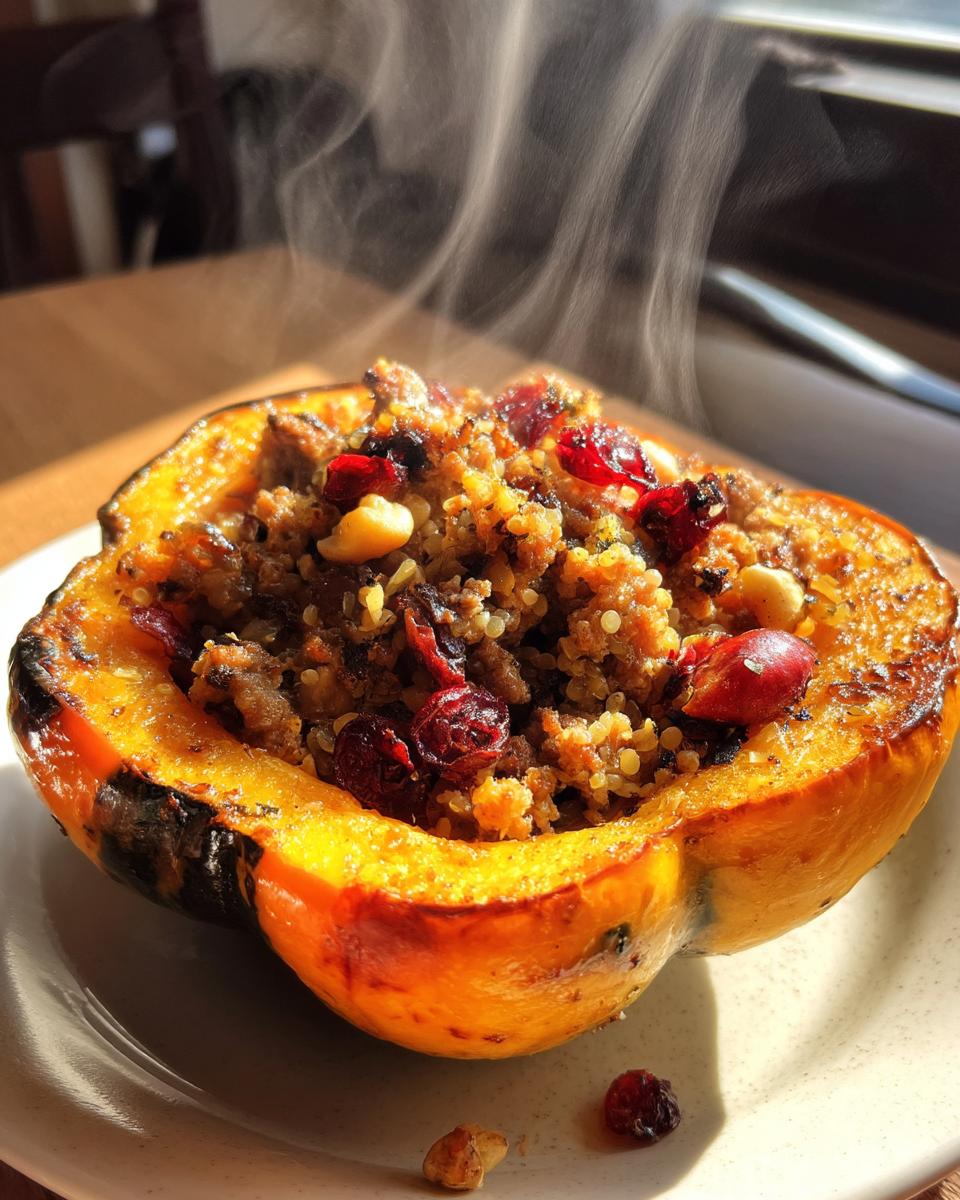 Stuffed Acorn Squash - detail 3