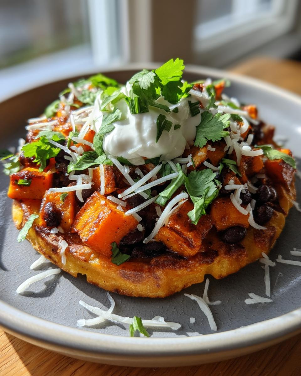 Sweet Potato-Black Bean Tostadas - detail 1
