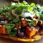 Sweet Potato-Black Bean Tostadas