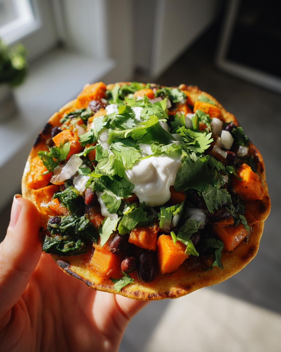 Sweet Potato-Black Bean Tostadas - detail 2