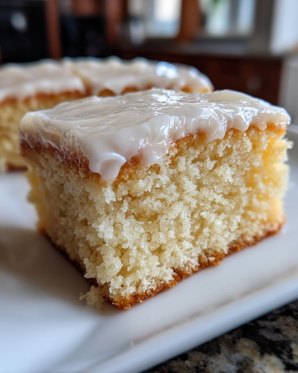 White Texas Sheet Cake - detail 1