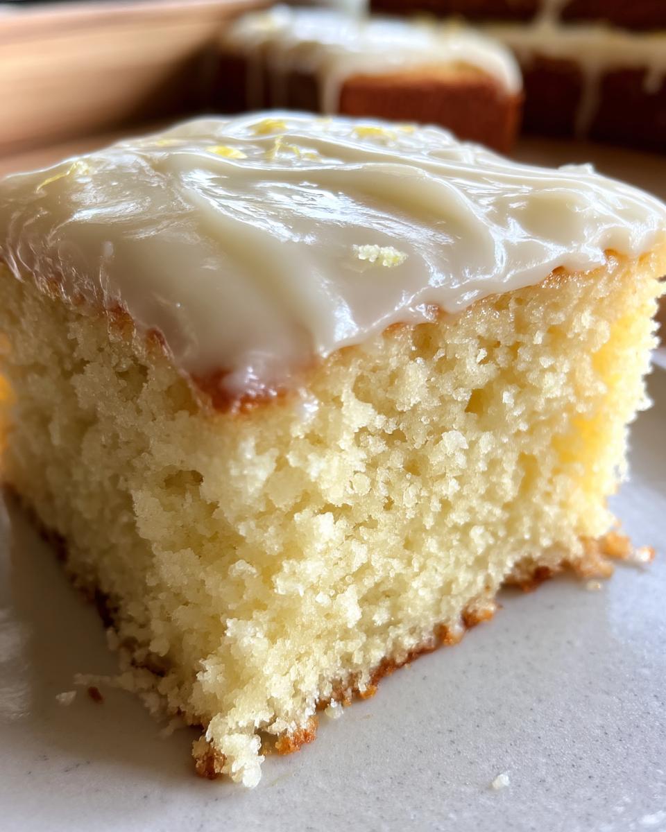 White Texas Sheet Cake - detail 2