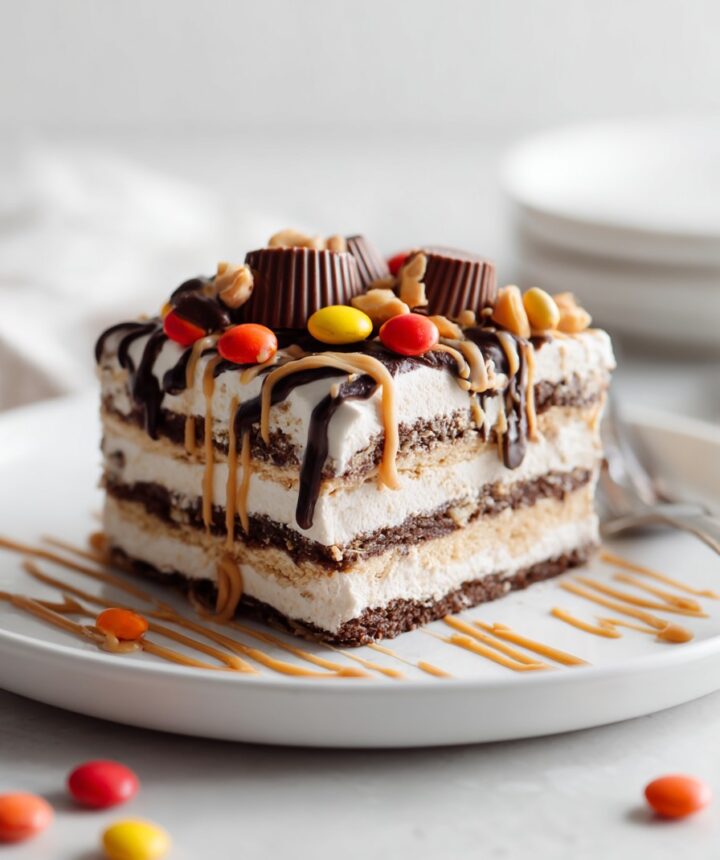 Chocolate Peanut Butter Lasagna