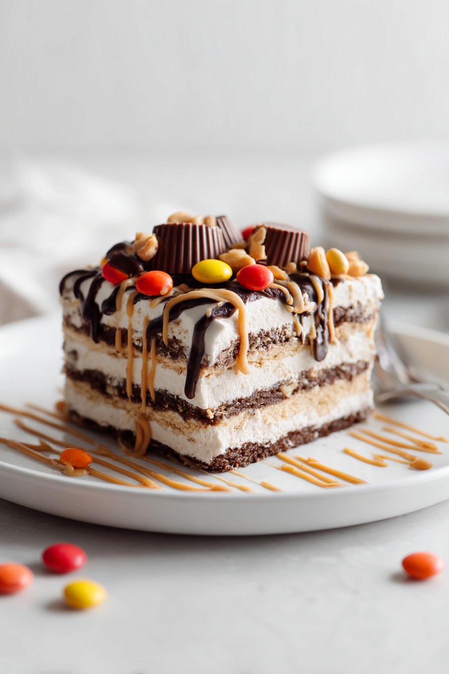 Chocolate Peanut Butter Lasagna