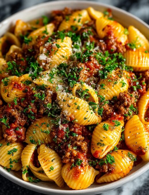 Easy Creamy Beef and Shells