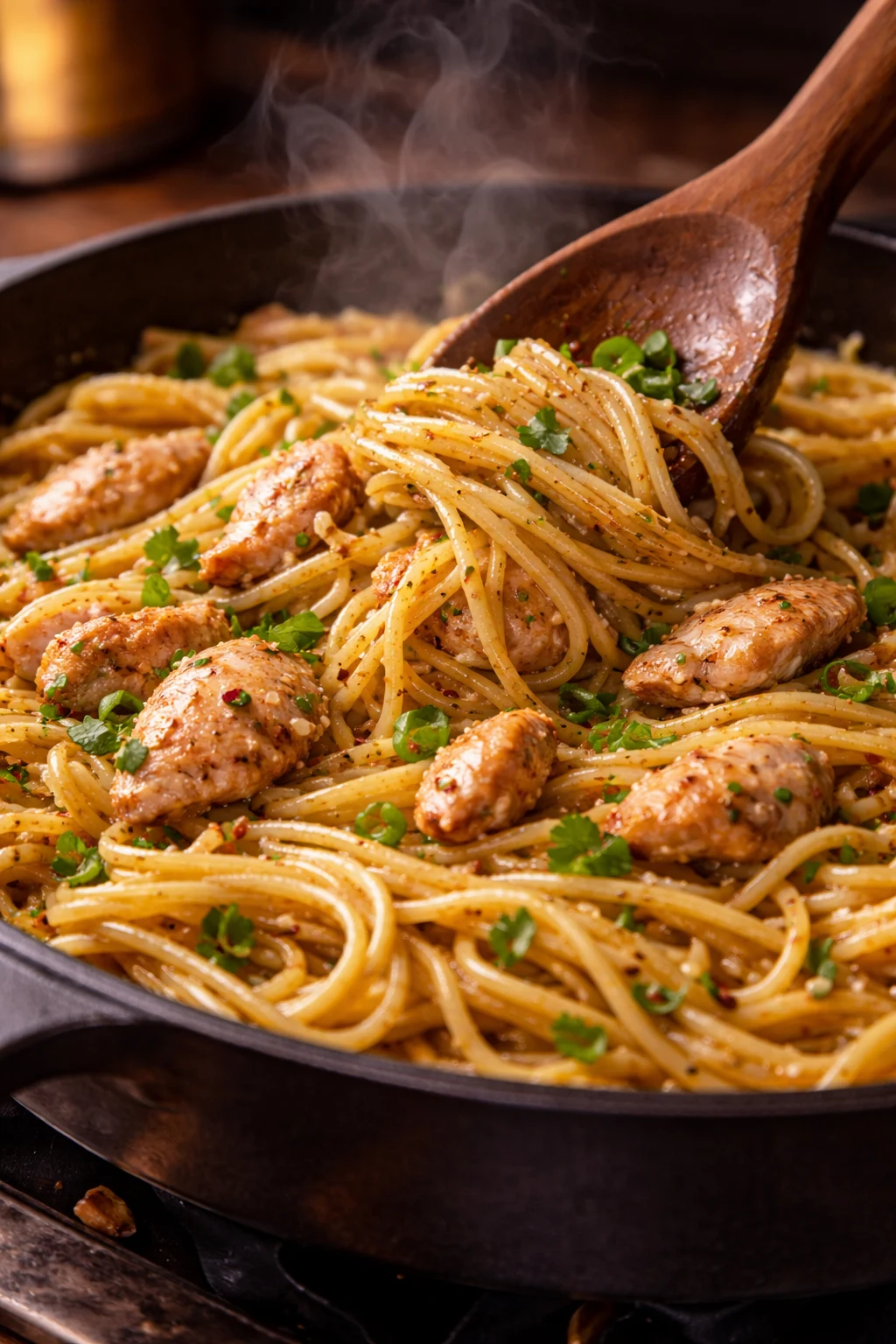 Garlic Chicken Noodles