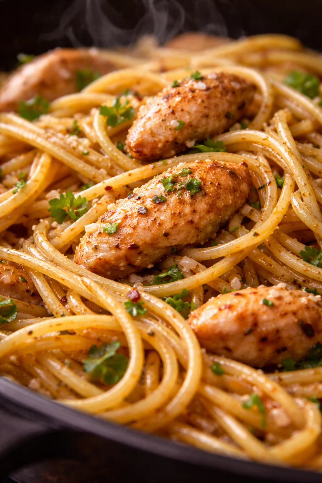 Garlic Chicken Noodles