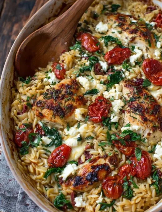 Easy Greek Chicken Orzo Recipe