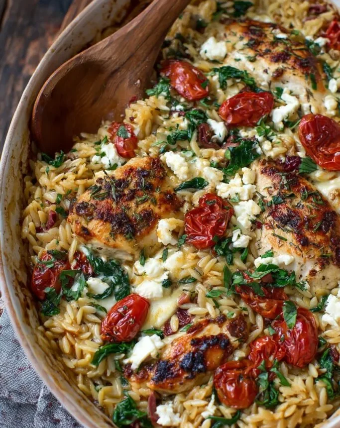 Easy Greek Chicken Orzo Recipe