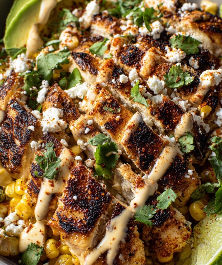 Mexican Street Corn Chicken Bowl Recipe