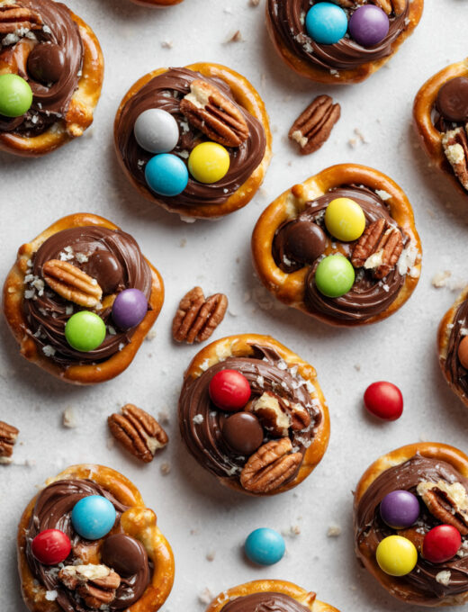 Chocolate Rolo Pretzel Bites