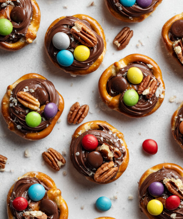 Chocolate Rolo Pretzel Bites