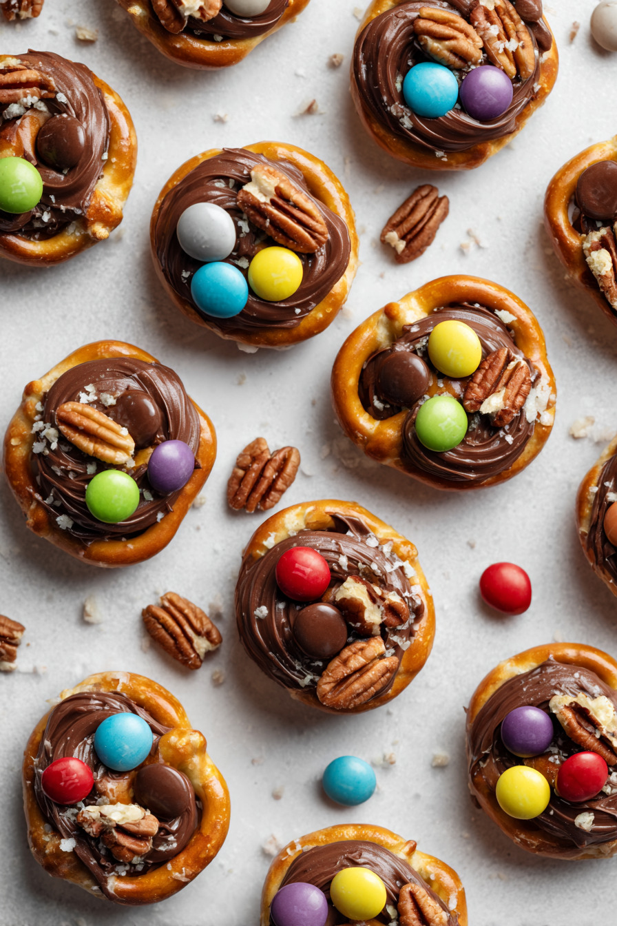 Chocolate Rolo Pretzel Bites