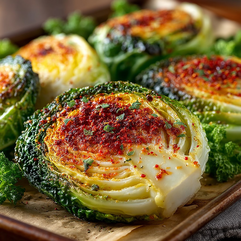 Roasted Cabbage Steaks Recipe
