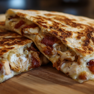 Chicken Bacon Ranch Quesadilla in 15 Minutes or Less