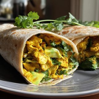 Turmeric Chicken & Avocado Wraps in 30 Minutes